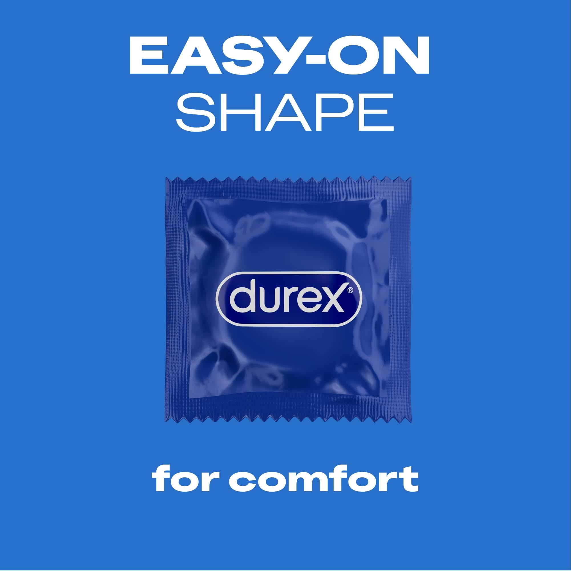 Durex Originals Extra Safe Condoms - Regular Fit - 40 Pack - Easy-On Shape - Silicone Lubricant for Comfort & Protection - Damaged Box - BBE 06/2028