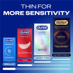Durex Originals Extra Safe Condoms - Regular Fit - 40 Pack - Easy-On Shape - Silicone Lubricant for Comfort & Protection - Damaged Box - BBE 06/2028