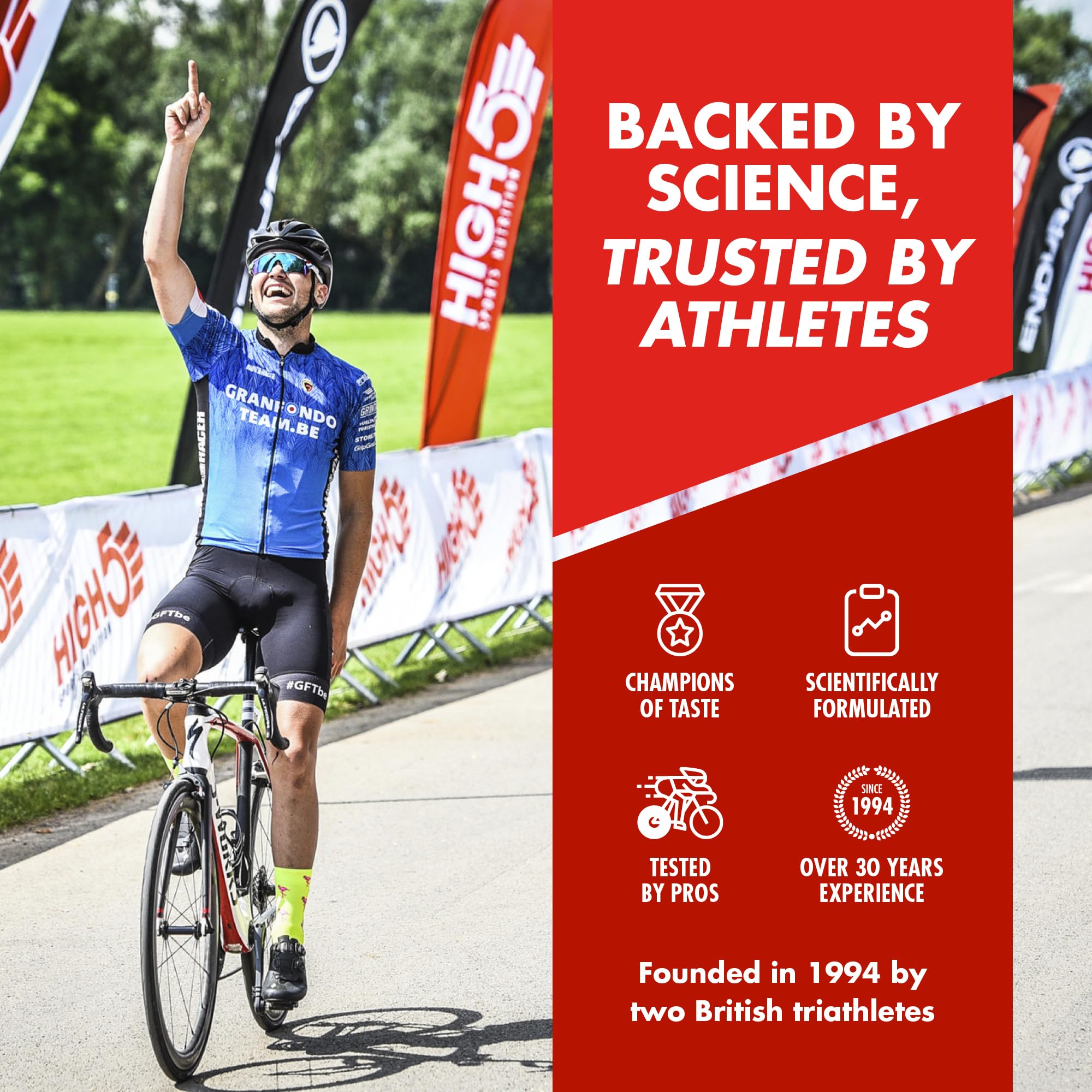 HIGH5 Sport Gel Running Pack - Energy Sachets - Mixed Flavours, 20x40g - Quick Fuel for Cycling, Running, Training - Damaged Box - BBE 01/2027