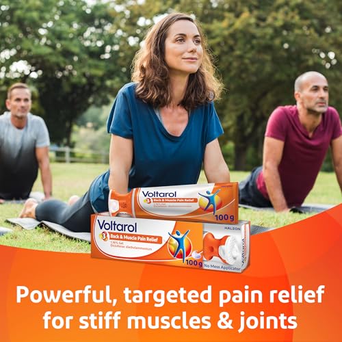 Voltarol Back & Muscle Pain Relief 1.16% Gel 100g - No Mess Applicator - Joint, Knee, Neck Pain Relief - Damaged Box - BBE 09/2028