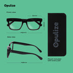 OPULIZE ERA Blue Light Blocking Glasses 3 Pack - UV400 Anti-Glare Clear Yellow Orange Lenses - Oversized Frame for Men Women - Damaged Box
