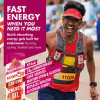 HIGH5 Caffeine Gels - Raspberry 20 x 40g - Energy Shot for Running Cycling Marathon - Glucose Sports Fuel - Damaged Box - BBE 04/2027