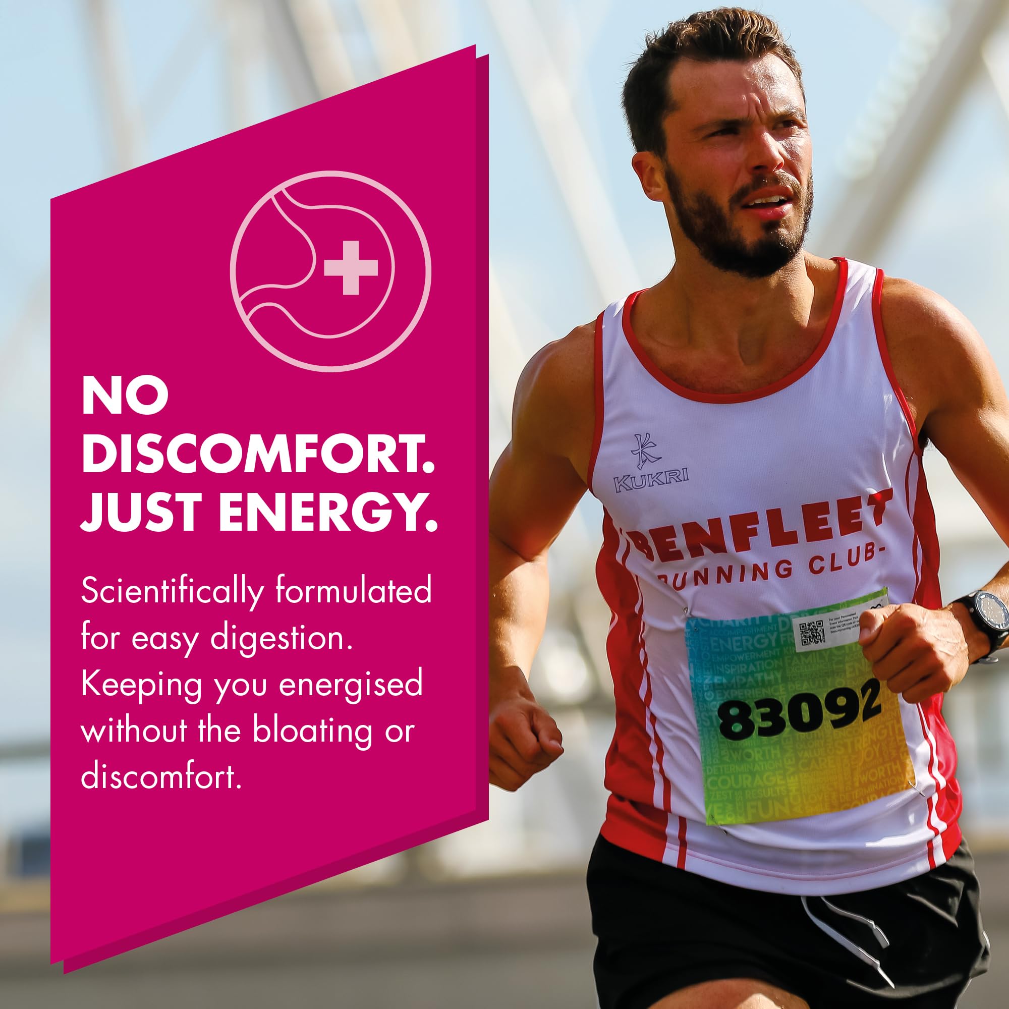 HIGH5 Caffeine Gels - Raspberry 20 x 40g - Energy Shot for Running Cycling Marathon - Glucose Sports Fuel - Damaged Box - BBE 04/2027