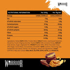 Warrior RAW Protein Bars 12 x 75g - 20g High Protein Low Sugar Fibre Oat Flapjack - Chocolate Peanut Snack Meal Replacement - Damaged Box - BBE 05/2027