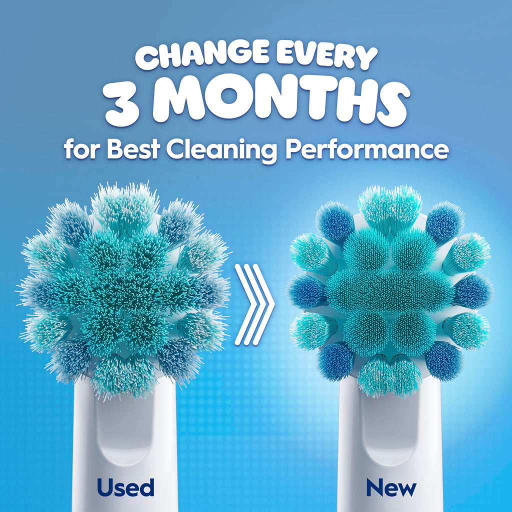 Oral-B Pro Kids Electric Toothbrush Head Spiderman Extra Soft Bristles Ages 3+ White 4 Pack Replacement Brush Heads - Damaged Box