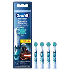Oral-B Pro Kids Electric Toothbrush Head Spiderman Extra Soft Bristles Ages 3+ White 4 Pack Replacement Brush Heads - Damaged Box