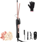 9MM Thin Curling Wand - Tourmaline Ceramic Barrel Iron for Tight Curls - Hair Curler Tongs for All Hair Types - Very Good
