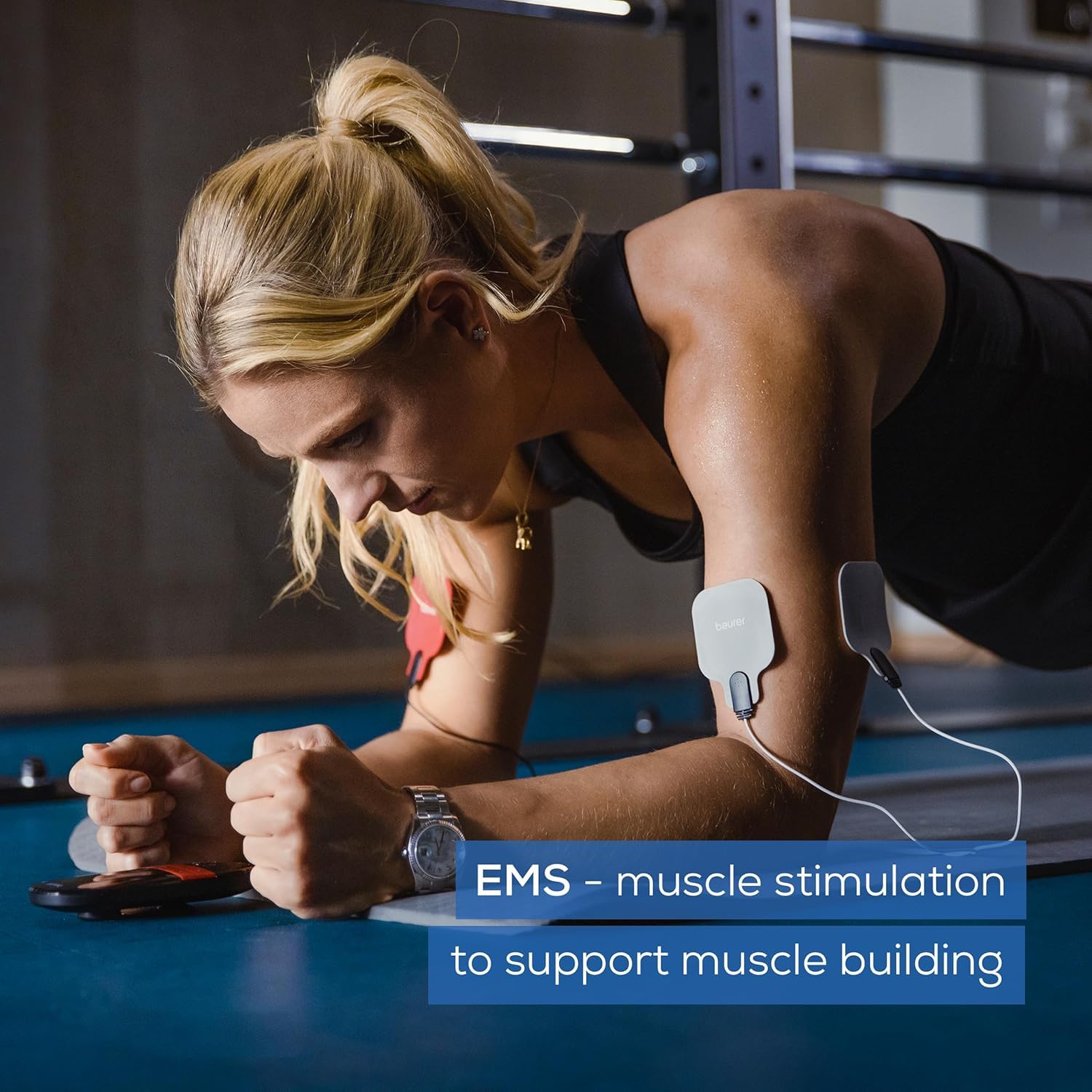 Beurer EM59 Digital TENS EMS Device with Heat - 4-in-1 Pain Relief Muscle Stimulation Massager - 4 Electrodes, 70 Programs - Damaged Box