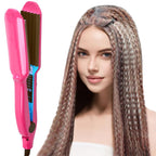Afenau Hair Crimper for Women - Crimping Iron with 5 Heat Settings, Rapid Heating, Rose - Very Good