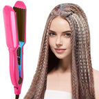 Afenau Hair Crimper for Women - Crimping Iron with 5 Heat Settings, Rapid Heating, Rose - Very Good