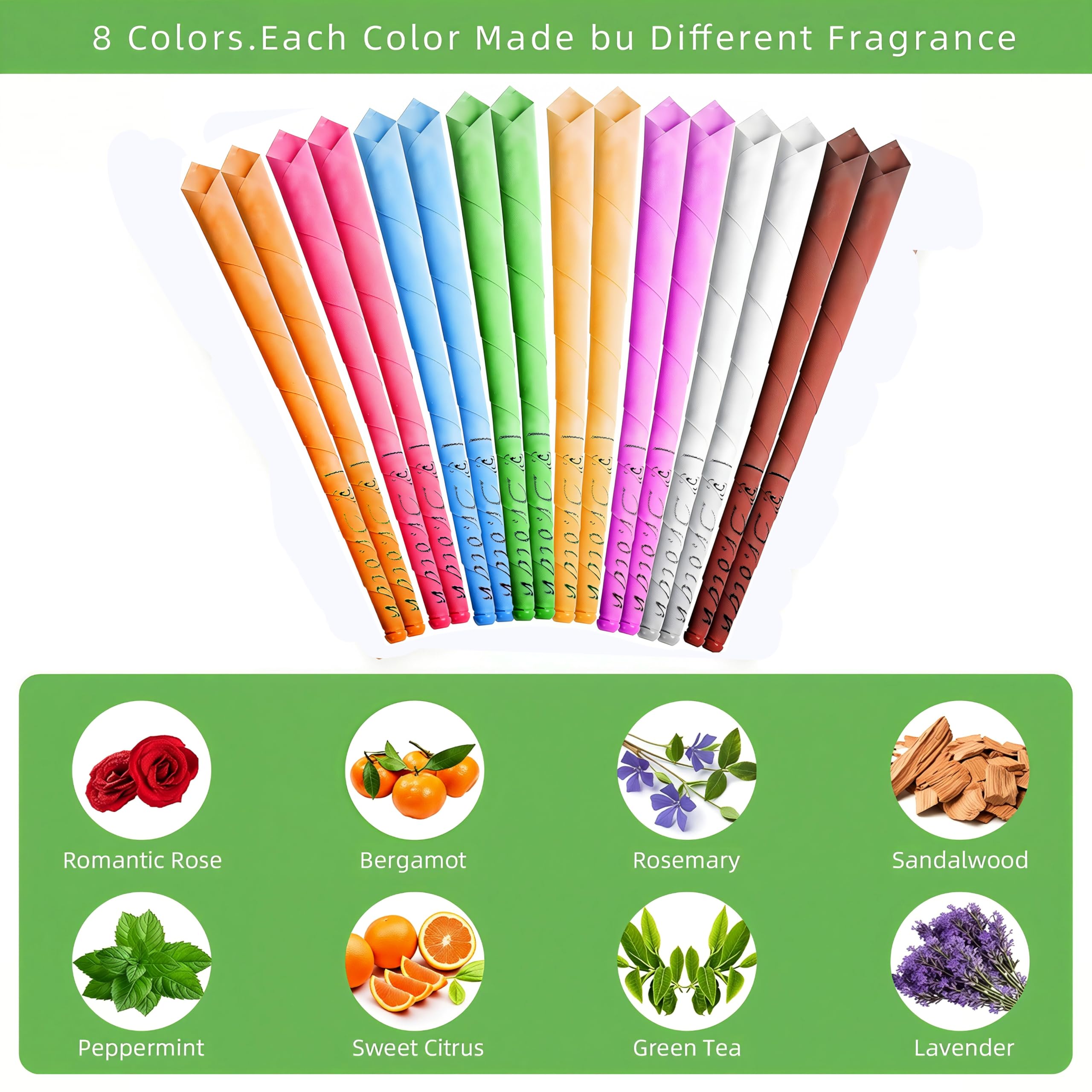 Lindastas Hopi Ear Candles - 16pcs Beeswax Candling Cones - 8 Colours - Ear Wax Removal Kit with Disks & Swabs - Damaged Box