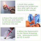 Lindastas Hopi Ear Candles - 16pcs Beeswax Candling Cones - 8 Colours - Ear Wax Removal Kit with Disks & Swabs - Damaged Box