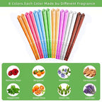 Lindastas Hopi Ear Candles - 16pcs Beeswax Candling Cones - 8 Colours - Ear Wax Removal Kit with Disks & Swabs - Damaged Box