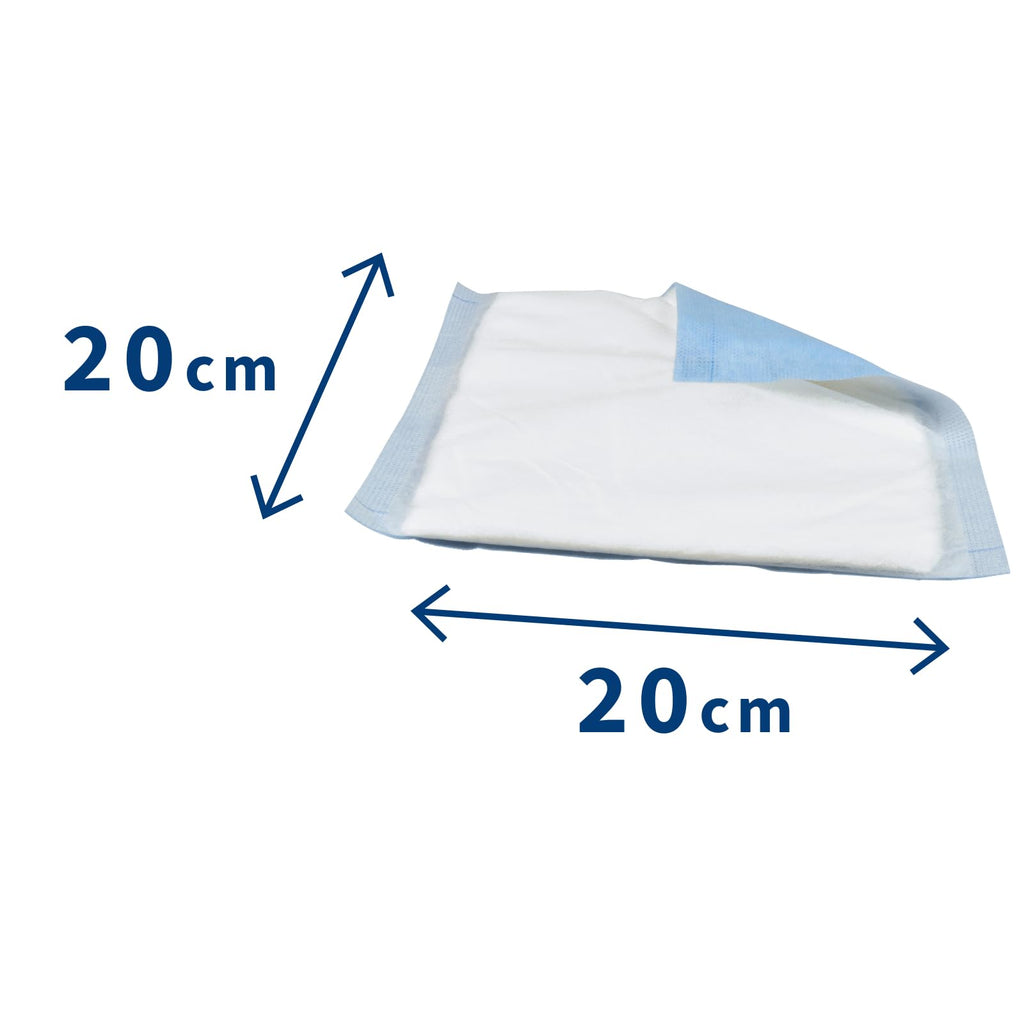 ABENA Absorbent Pads 20x20cm - Pack of 25 - Sterile Non-Adhesive Wound Dressing - Latex Free - Damaged Box - BBE 09/2030
