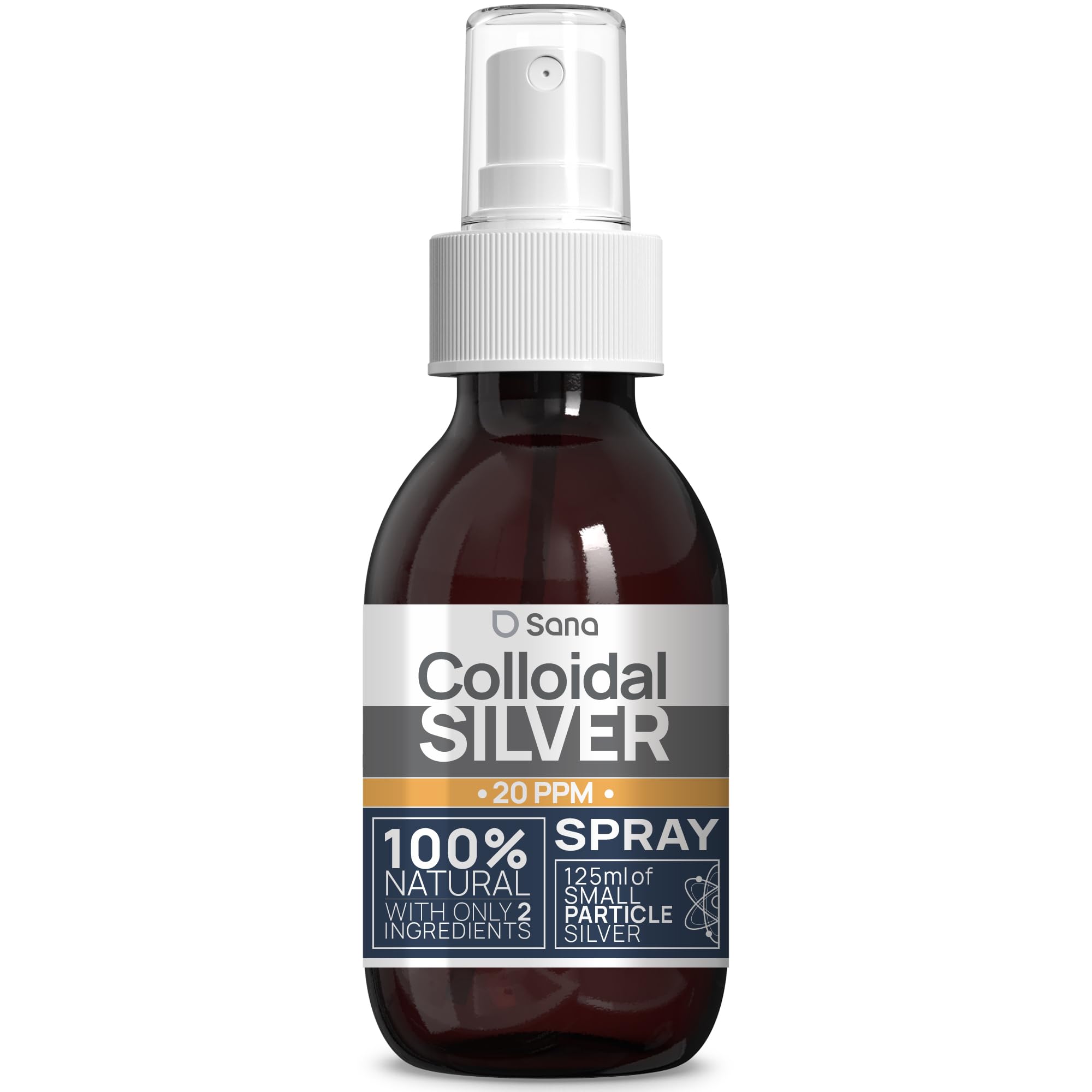 Colloidal Silver 20 PPM 1000ml Hydrosol Water for Humans & Dogs - Bio Active, 100% Natural, Carbon Neutral - New - BBE 01/2028