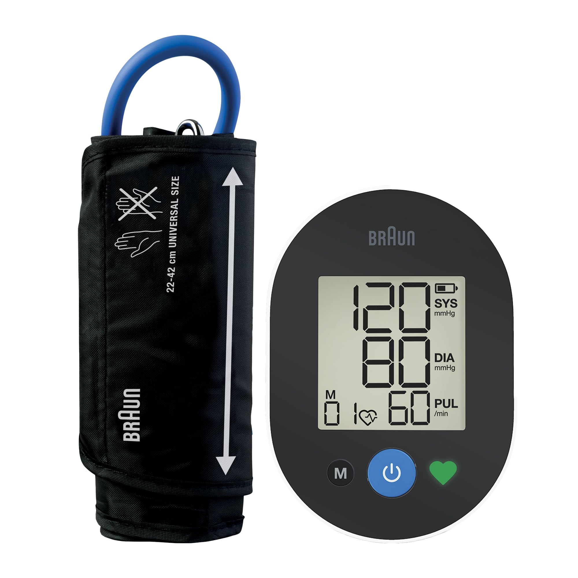 Braun ExactFit 2 Upper Arm Blood Pressure Monitor - BUA4050 - Clinically Validated, Colour-Coded Indicator, Universal Cuff for Home Use - Like New
