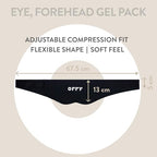 ORRY Eye & Forehead Mask - Wearable Gel Pack - Heat & Cold Therapy - Reusable Relief Pad - Damaged Box