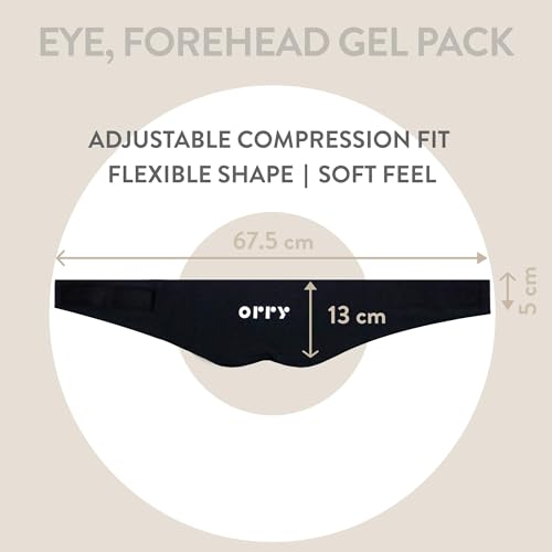 ORRY Eye & Forehead Mask - Wearable Gel Pack - Heat & Cold Therapy - Reusable Relief Pad - Damaged Box