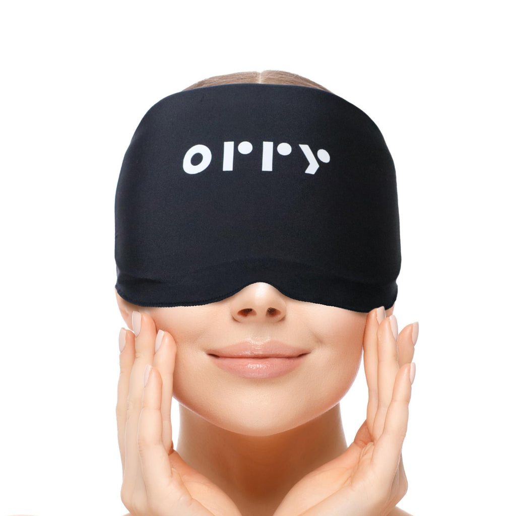 ORRY Eye & Forehead Mask - Wearable Gel Pack - Heat & Cold Therapy - Reusable Relief Pad - Damaged Box
