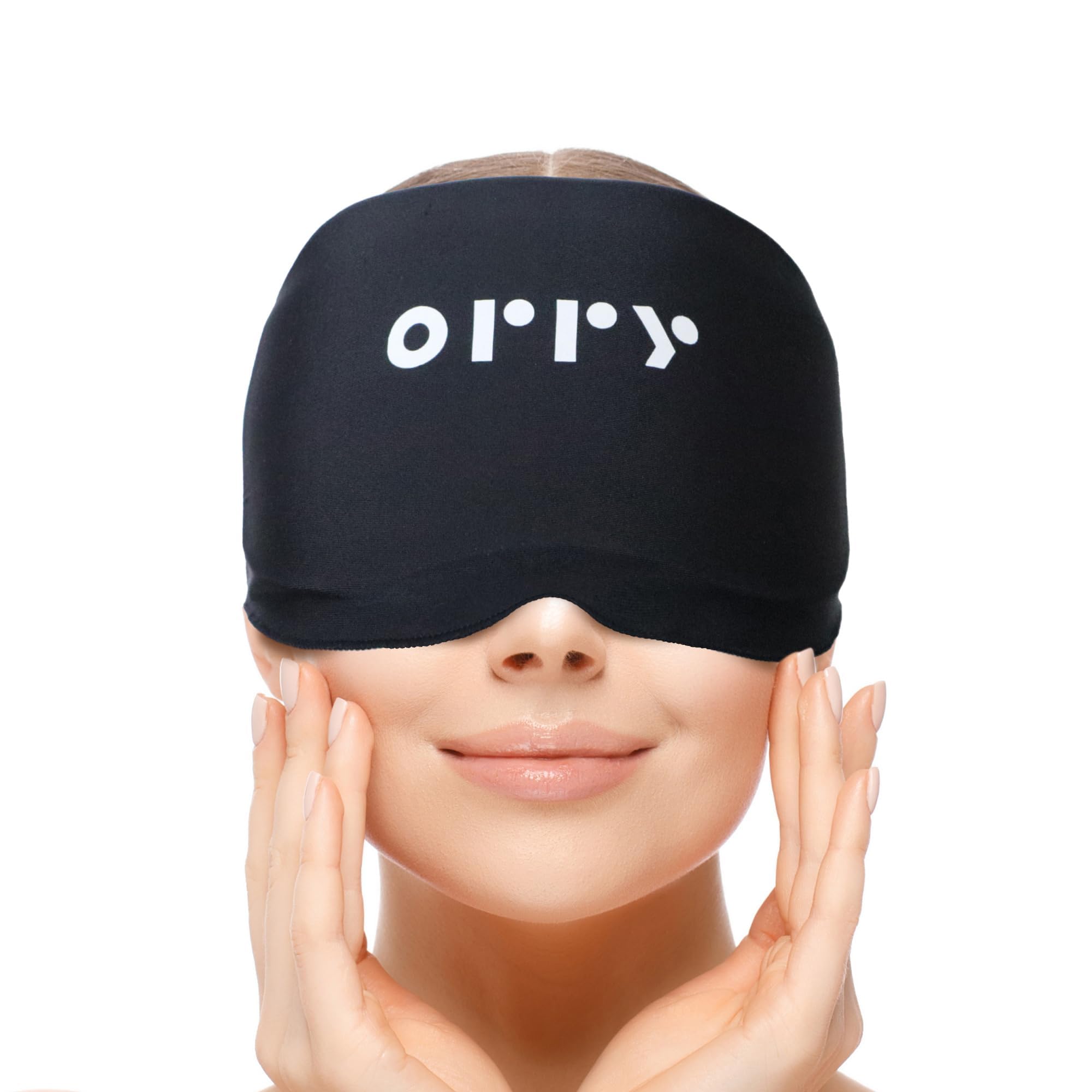 ORRY Eye & Forehead Mask - Wearable Gel Pack - Heat & Cold Therapy - Reusable Relief Pad - Damaged Box