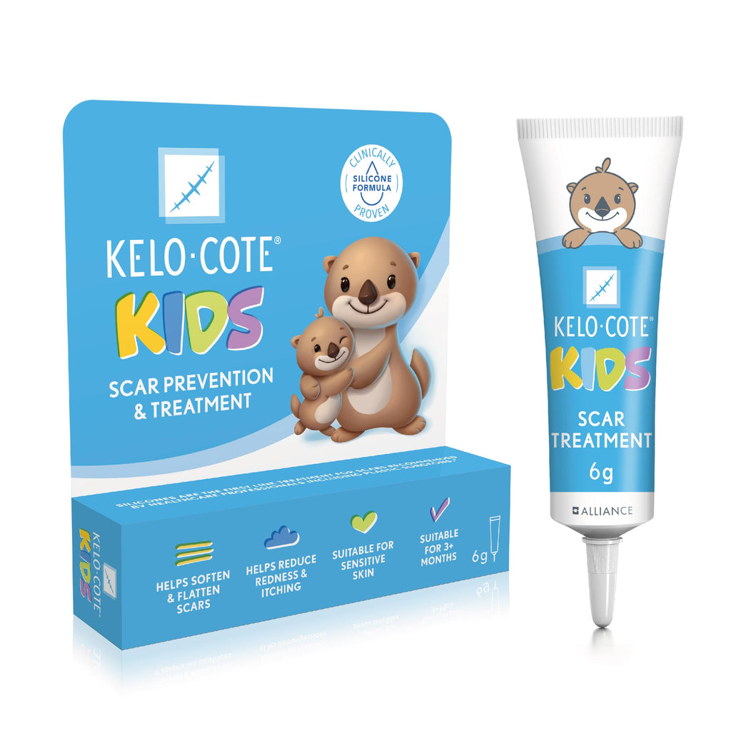 KELO-COTE Kids Silicone Scar Gel 6g - Gentle Treatment for Sensitive Skin - Reduces Raised Scars - Surgical Burn Acne - Damaged Box - BBE 09/2026