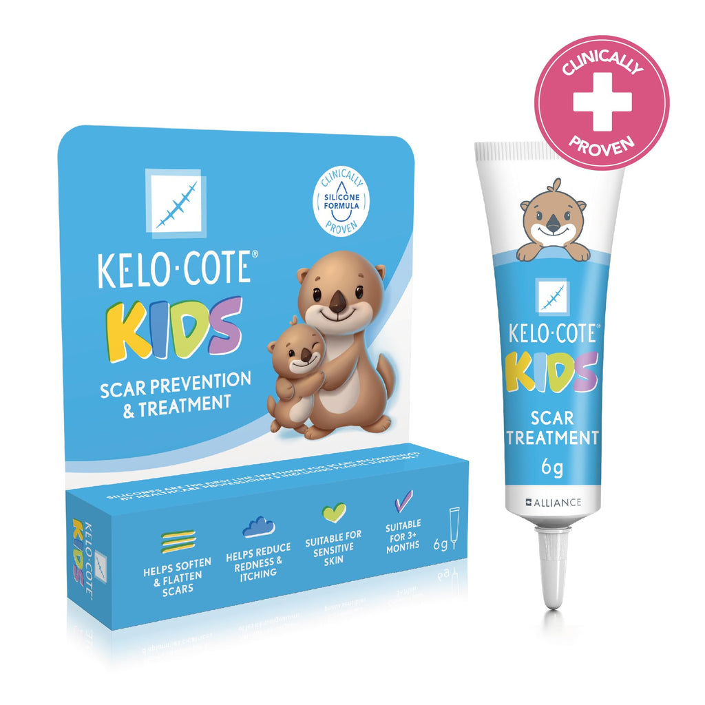 KELO-COTE Kids Silicone Scar Gel 6g - Gentle Treatment for Sensitive Skin - Reduces Raised Scars - Surgical Burn Acne - Damaged Box - BBE 09/2026