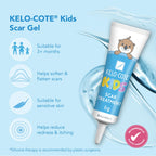 KELO-COTE Kids Silicone Scar Gel 6g - Gentle Treatment for Sensitive Skin - Reduces Raised Scars - Surgical Burn Acne - Damaged Box - BBE 09/2026