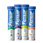 Fast&Up Reload - Energising Electrolyte Drink - Variety Pack - 80 Effervescent Hydration Tablets - Added Vitamin C & B12 - Vegan - Damaged Box - BBE 05/2028