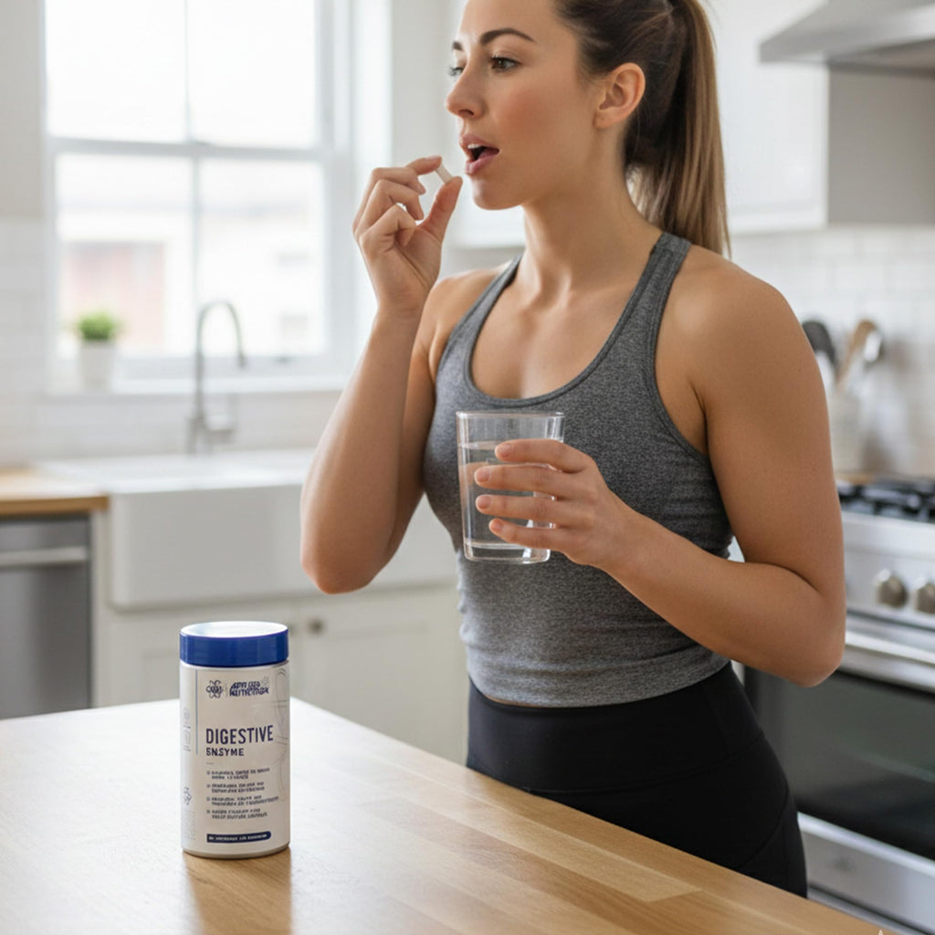 Applied Nutrition Digestive Enzyme Capsules - Vegan Lactase Protease Amylase - Aids Digestion - 60 Servings - New - BBE 07/2026
