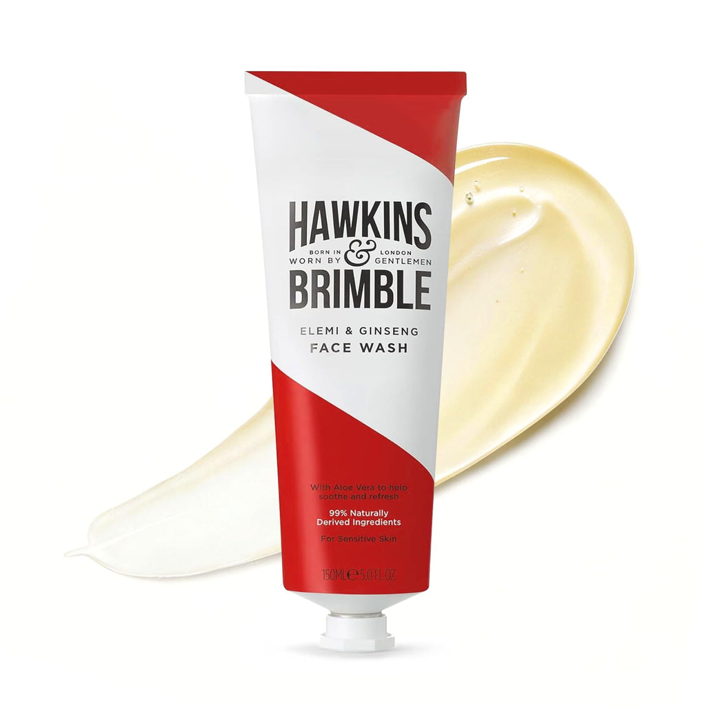 Hawkins & Brimble Mens Face Wash - Oil Control, Sensitive Skin, Cooling Formula, 150ml - Damaged Box