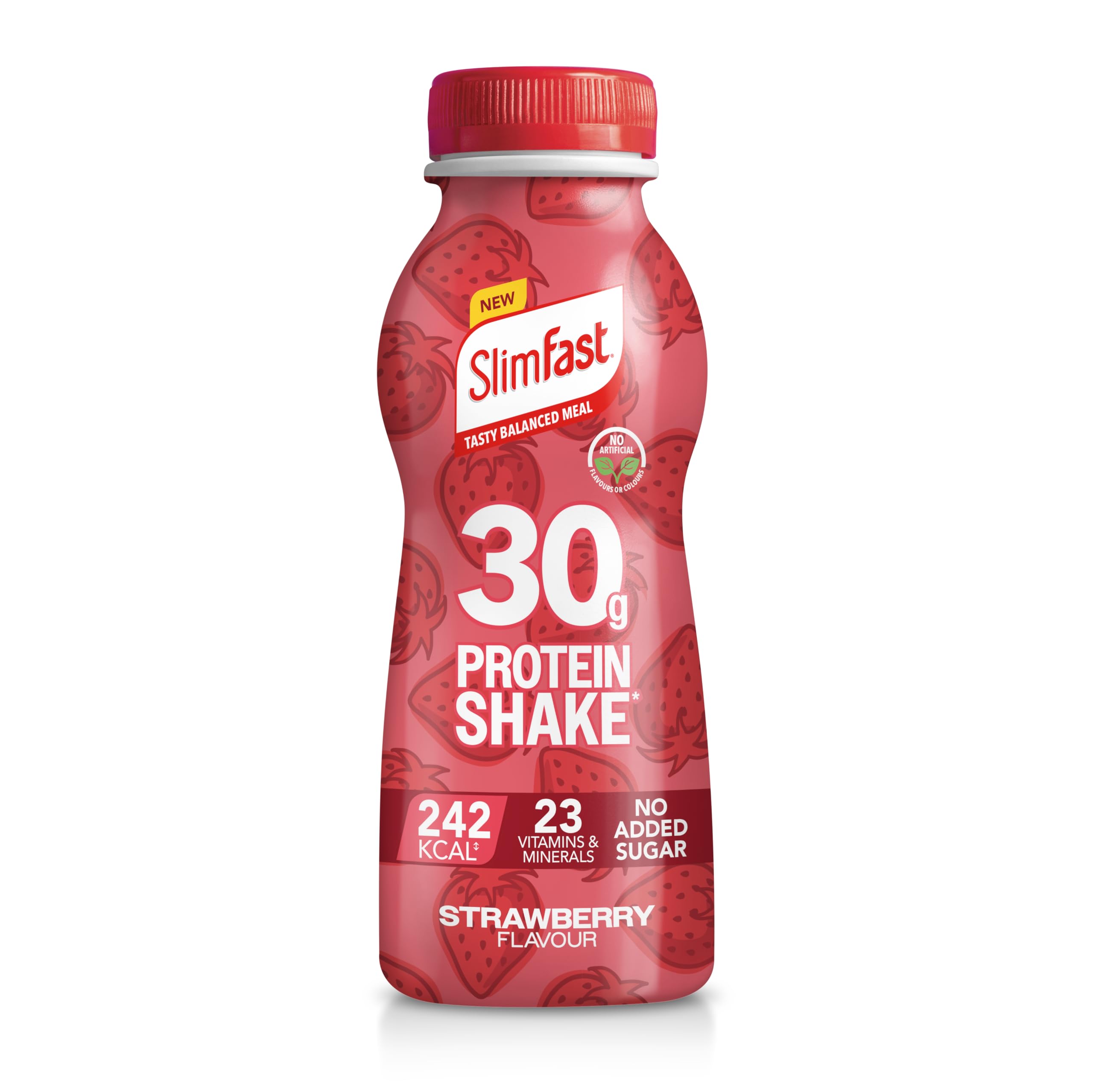 SlimFast Protein Meal Replacement Shake - Strawberry Flavour - 6 x 325ml Bottles - Diet Weight Loss Drink - Damaged Box - BBE 05/2026