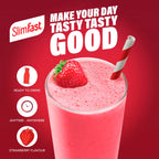 SlimFast Protein Meal Replacement Shake - Strawberry Flavour - 6 x 325ml Bottles - Diet Weight Loss Drink - Damaged Box - BBE 05/2026
