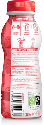 SlimFast Protein Meal Replacement Shake - Strawberry Flavour - 6 x 325ml Bottles - Diet Weight Loss Drink - Damaged Box - BBE 05/2026