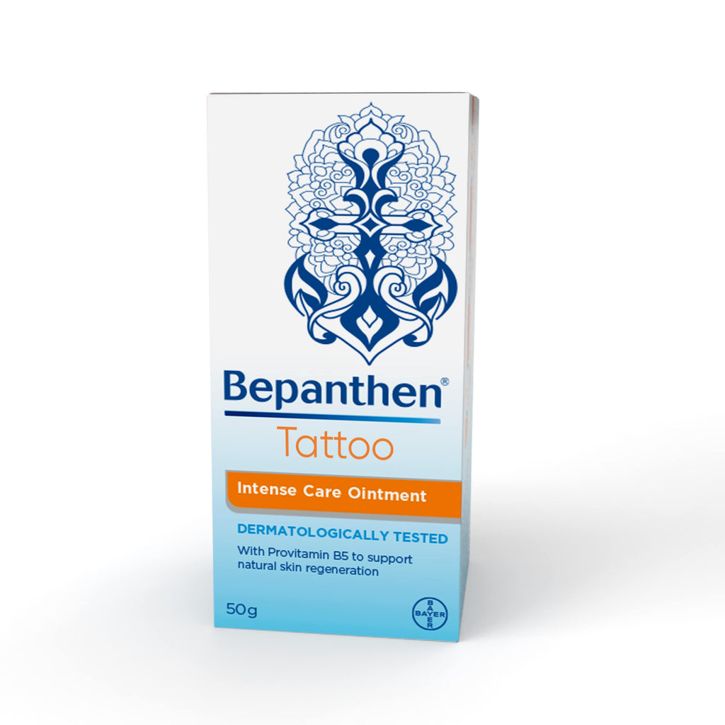 Bepanthen Tattoo Intense Care Ointment, Formulated with Provitamin B5, 50g - Damaged Box - BBE 08/2028
