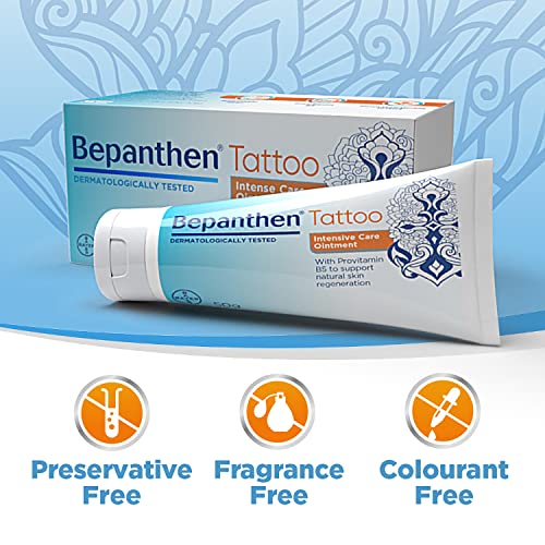 Bepanthen Tattoo Intense Care Ointment, Formulated with Provitamin B5, 50g - Damaged Box - BBE 08/2028