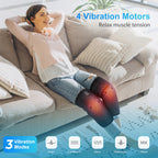 COMFIER Heated Knee Massager - Vibration, Adjustable Heating Wrap for Legs & Knees, 3 Modes, Home Office Use - Very Good