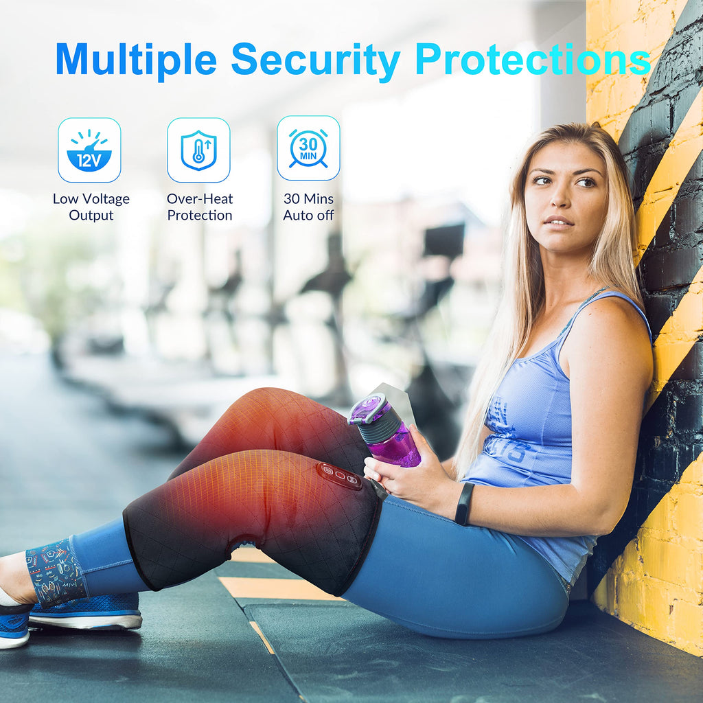 COMFIER Heated Knee Massager - Vibration, Adjustable Heating Wrap for Legs & Knees, 3 Modes, Home Office Use - Very Good