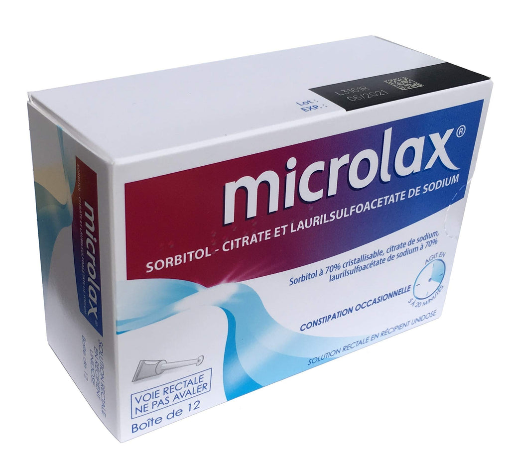 MICROLAX Rectum Enema 5ml - 12 Pack Micro-Enema Solution Constipation Relief - Damaged Box - BBE 12/2028