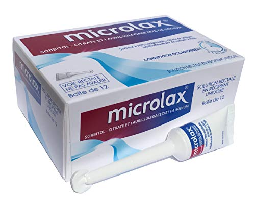 MICROLAX Rectum Enema 5ml - 12 Pack Micro-Enema Solution Constipation Relief - Damaged Box - BBE 12/2028