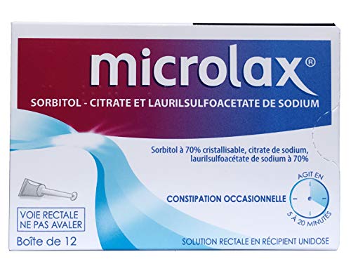 MICROLAX Rectum Enema 5ml - 12 Pack Micro-Enema Solution Constipation Relief - Damaged Box - BBE 12/2028