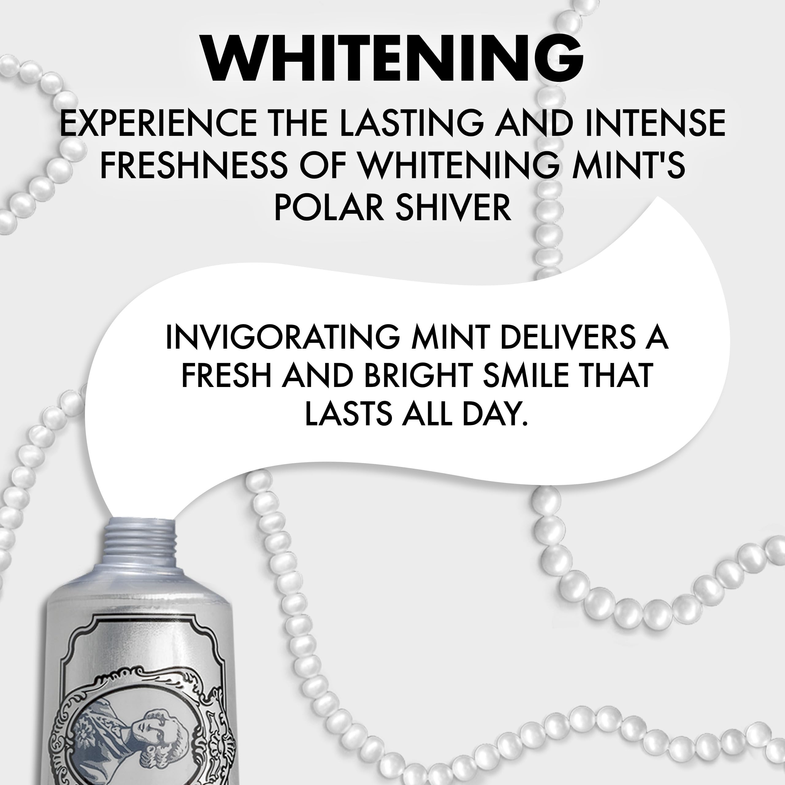 Marvis Whitening Toothpaste - Mint - 85ml - Plaque Removal - Long-Lasting Freshness - Dental Care - Damaged Box