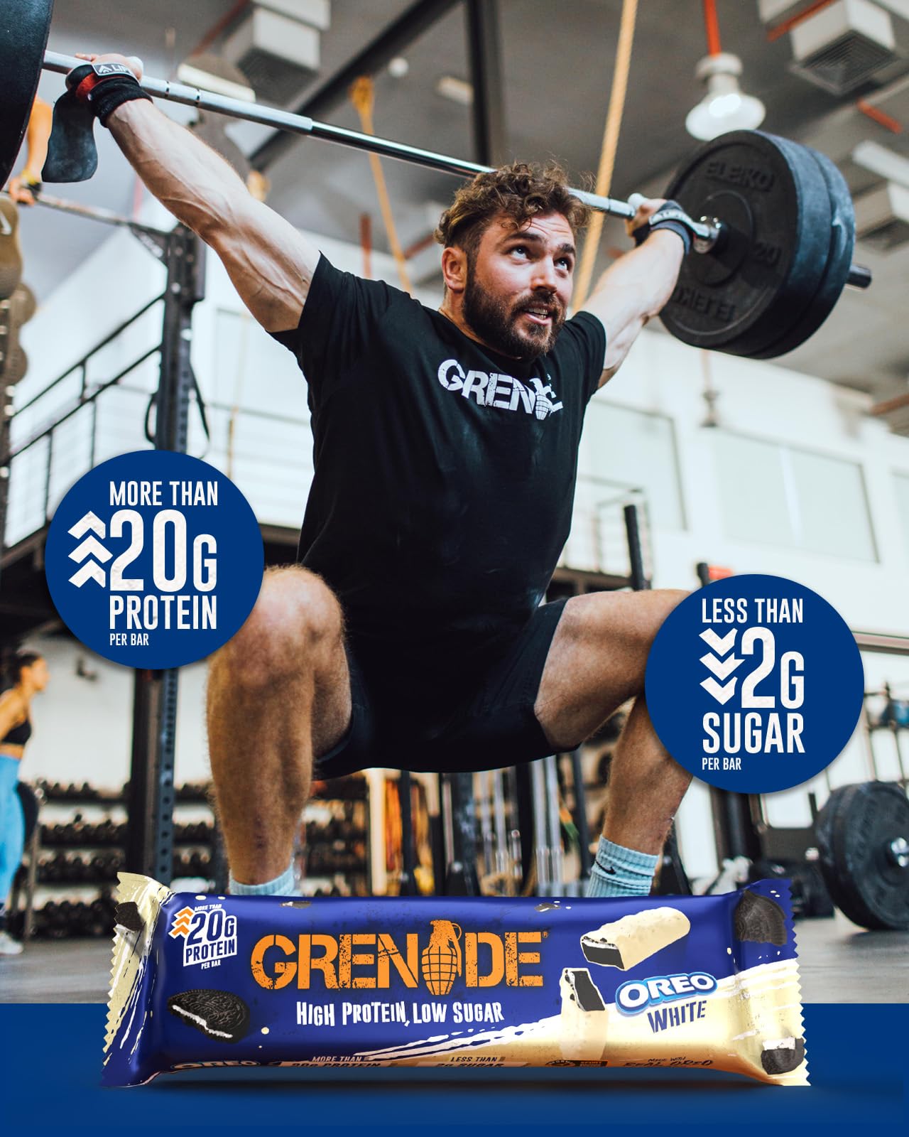 Grenade OREO White Protein Bars - 12x 60g High Protein Snack Bar Multipack - Damaged Box - BBE 06/2026