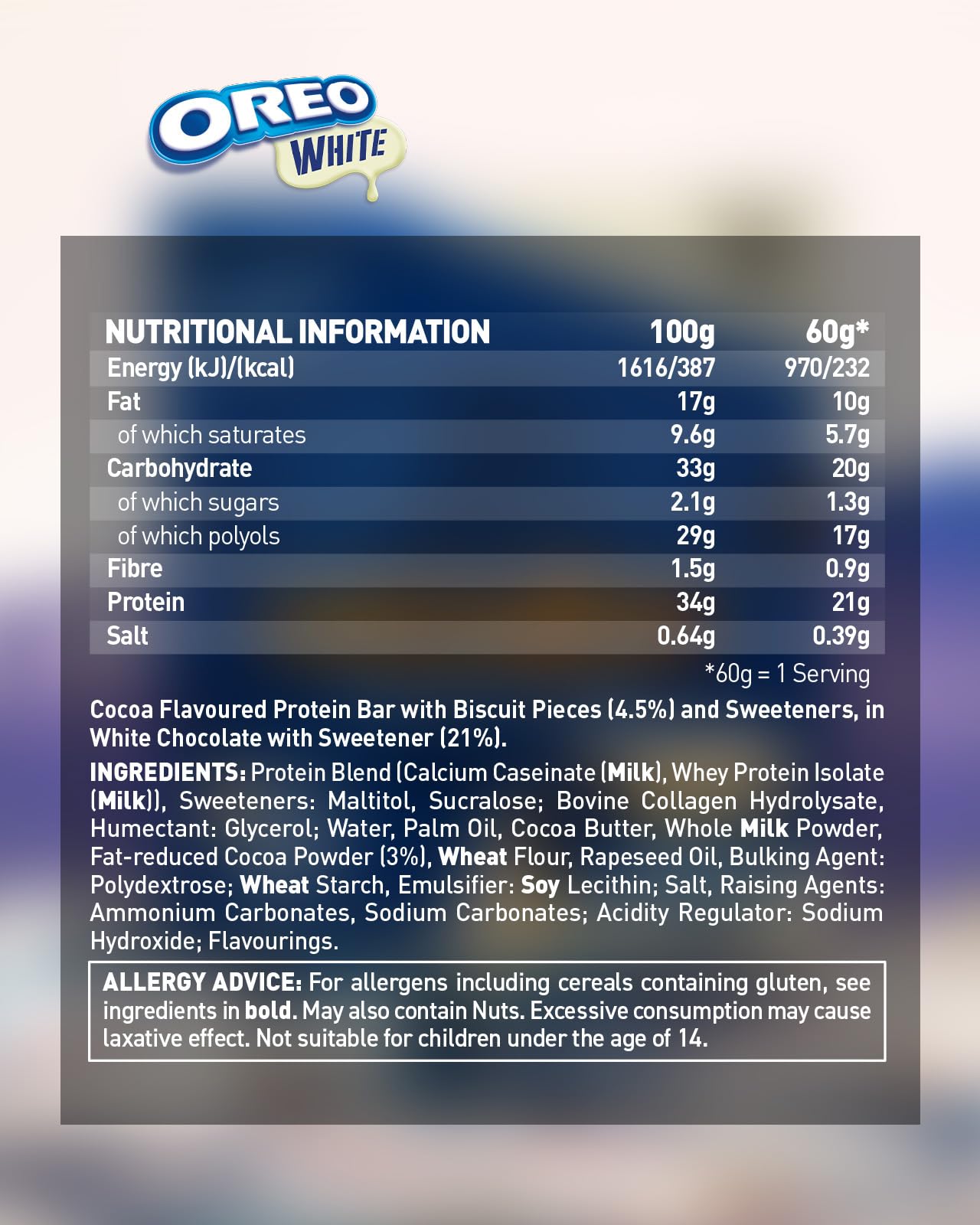 Grenade OREO White Protein Bars - 12x 60g High Protein Snack Bar Multipack - Damaged Box - BBE 06/2026