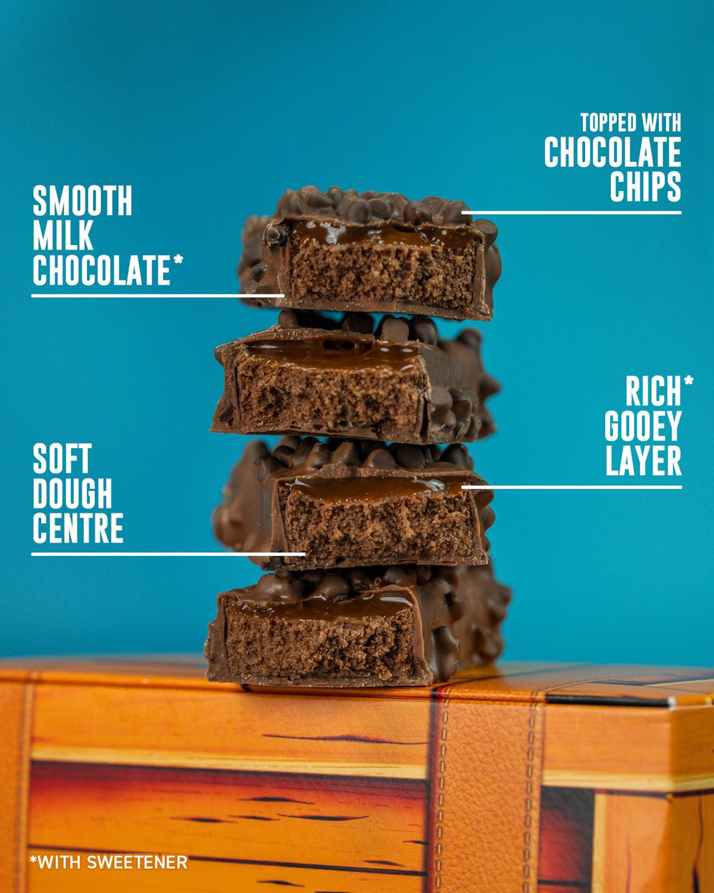 Grenade Protein Bar - Chocolate Chip Salted Caramel, Low Sugar Snack, 12 x 60g High Protein Bar - Damaged Box - BBE 08/2026