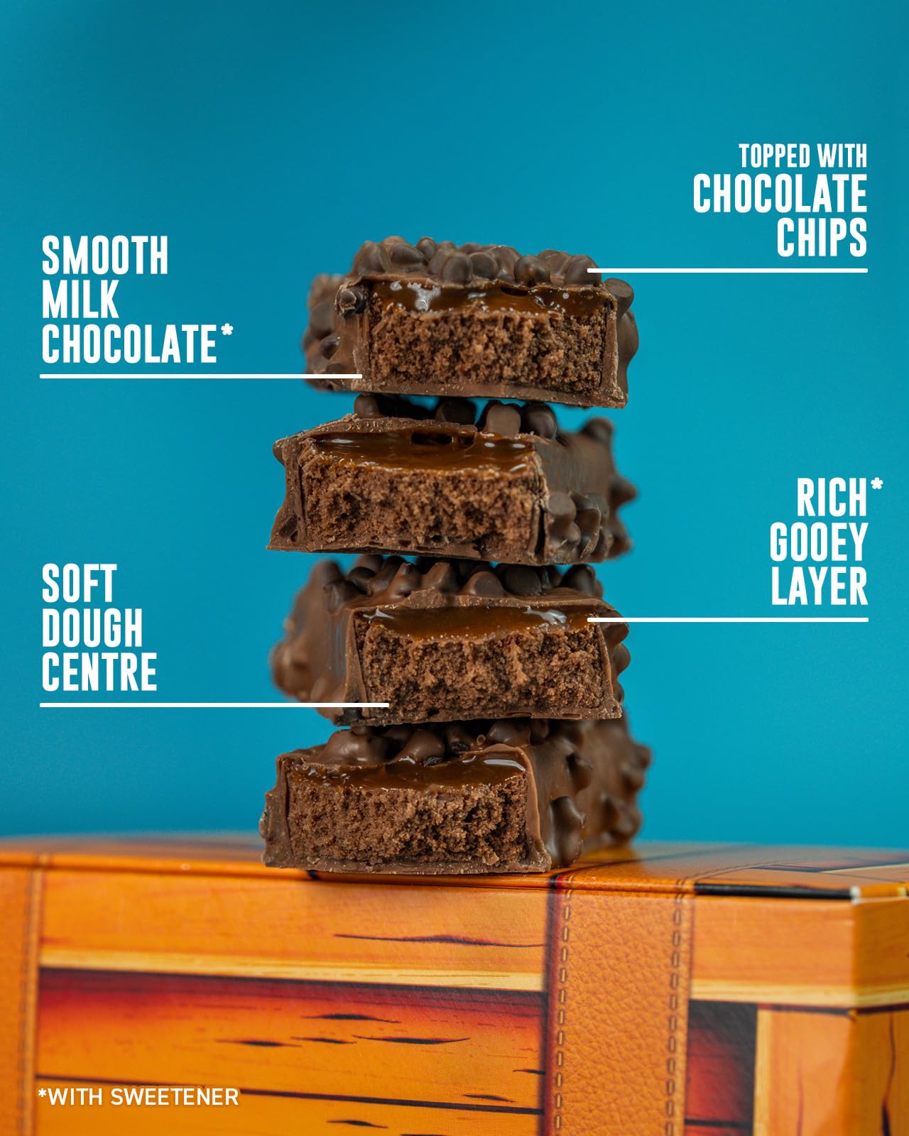 Grenade Protein Bar - Chocolate Chip Salted Caramel, Low Sugar Snack, 12 x 60g High Protein Bar - Damaged Box - BBE 08/2026