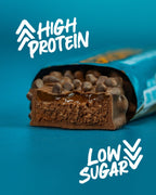 Grenade Protein Bar - Chocolate Chip Salted Caramel, Low Sugar Snack, 12 x 60g High Protein Bar - Damaged Box - BBE 08/2026