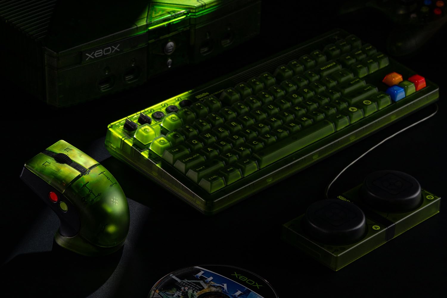 8Bitdo Retro R8 Mouse with PAW 3395 Optical Sensor DPI 26K, Wireless 4K Polling Mouse with Charging Dock, Programmable Buttons, and Kailh Sword GM X Micro Switches - Xbox Edition(Officially Licensed) - Like New