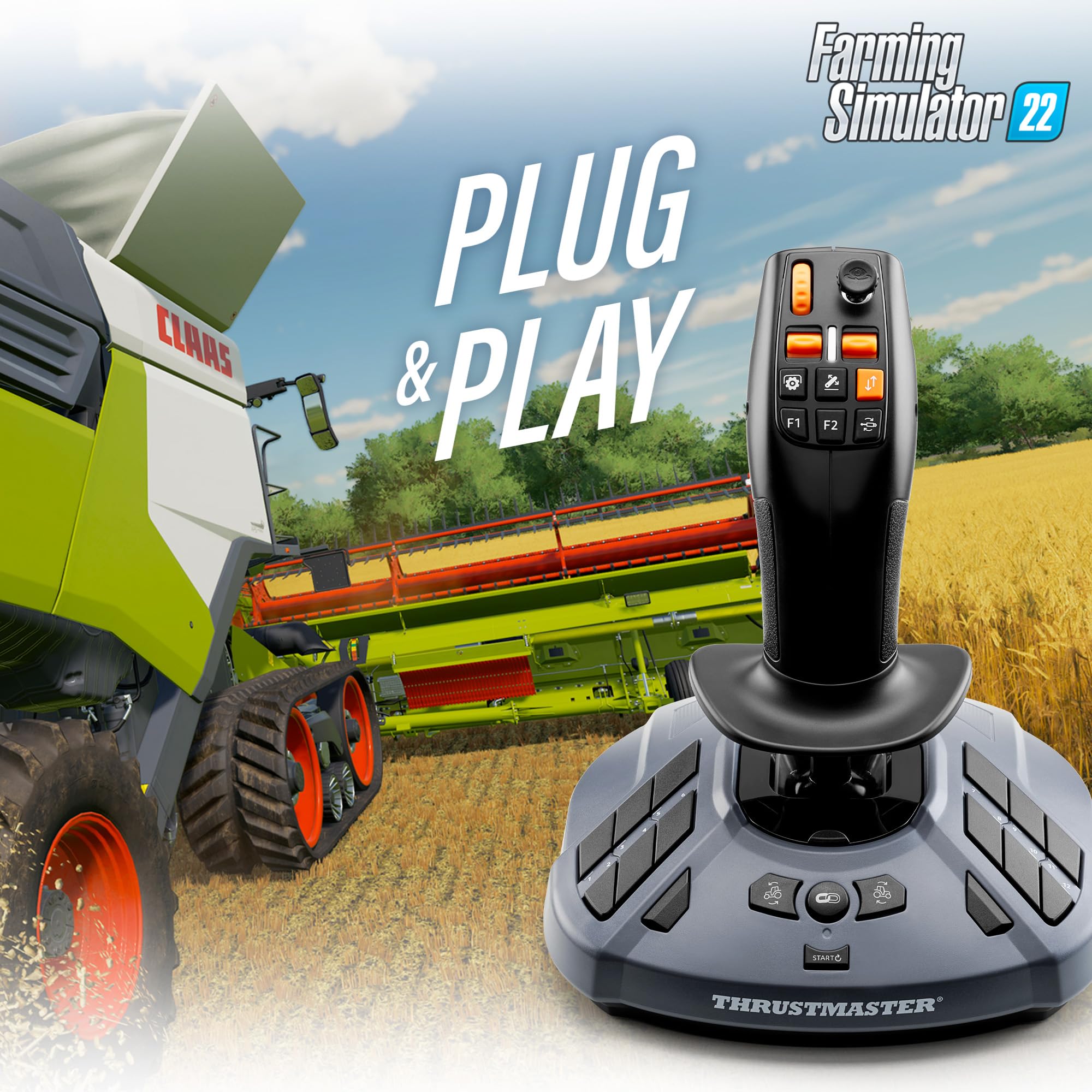 Thrustmaster SimTask FarmStick - High-Precision Farming Simulation Joystick PC Programmable Buttons - Like New