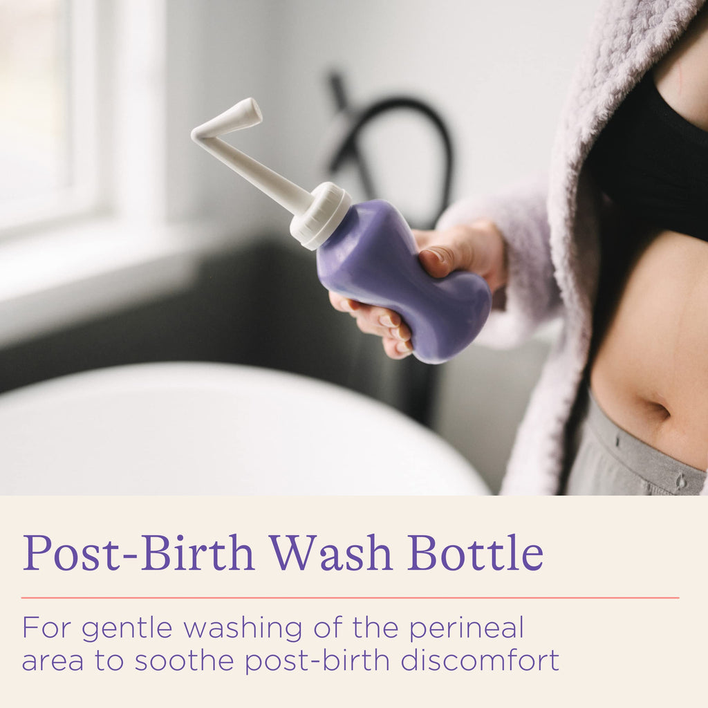 Lansinoh Peri Bottle Postpartum - 360ml Portable Bidet with Angled Spout - Post Birth Recovery Essentials - Damaged Box