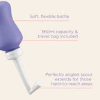Lansinoh Peri Bottle Postpartum - 360ml Portable Bidet with Angled Spout - Post Birth Recovery Essentials - Damaged Box